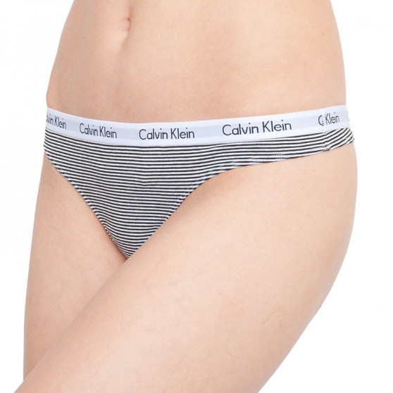 3PACK tanga damă Calvin Klein multicolor (QD3587E-QT6)