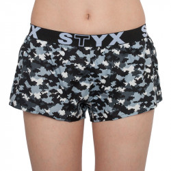 Chiloți de damă Styx art elastic sport camuflaj digital (T856)
