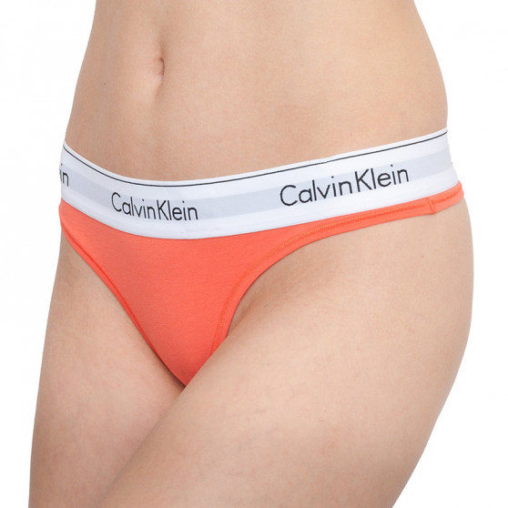 Tanga damă Calvin Klein portocalii (F3786E-GPT)
