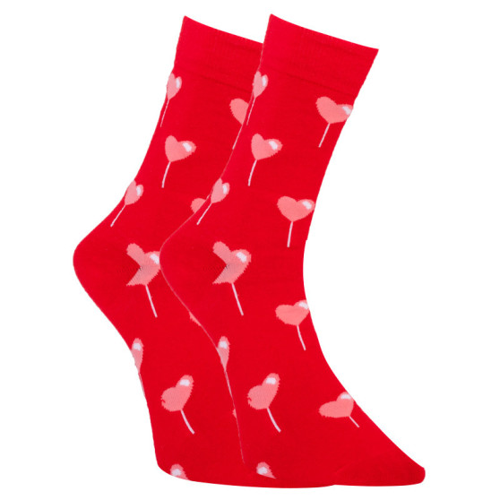 Șosete fericite Dots Socks inimioare (DTS-SX-488-W)