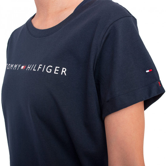 Tricou pentru femei Tommy Hilfiger albastru închis (UW0UW01618 416)
