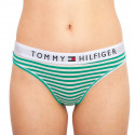 Tanga pentru femei Tommy Hilfiger dungi verzi (UW0UW02349 0IK)