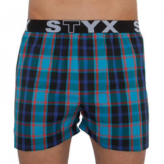 10PACK Boxeri largi bărbați Styx sport elastic multicolor (B8111234567890)