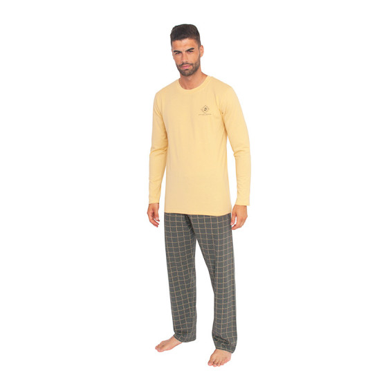 Pijamale pentru bărbați Gino galben (79079)