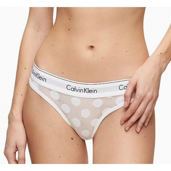 Tanga pentru femei Calvin Klein alb (QF5849E-100)