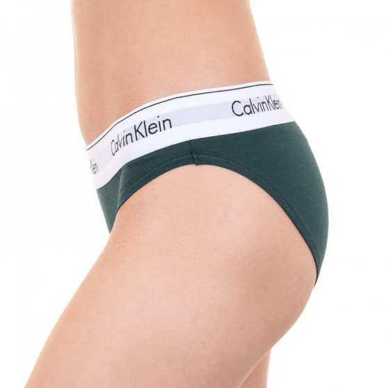 Chiloți pentru femei Calvin Klein verde închis (F3787E-CP2)