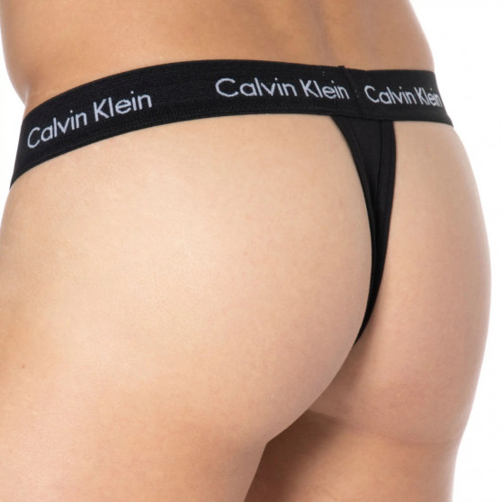 2PACK tanga pentru bărbați Calvin Klein negru (NB2208A-001)