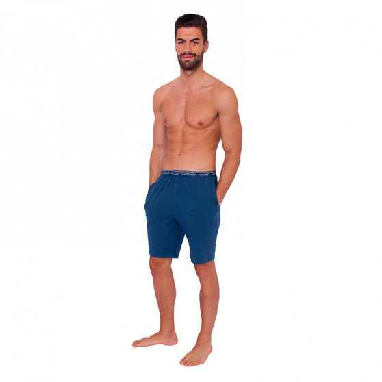 Pantaloni scurți de dormit pentru bărbați CK ONE albastru (NM1906E-BN3)