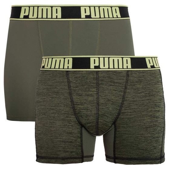 2PACK boxeri pentru bărbați Puma sport Verde (671018001 002)