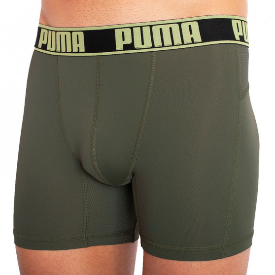 2PACK boxeri pentru bărbați Puma sport Verde (671018001 002)