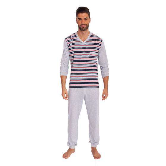 Pijamale pentru bărbați Foltýn supradimensionat gri (FPDN4)