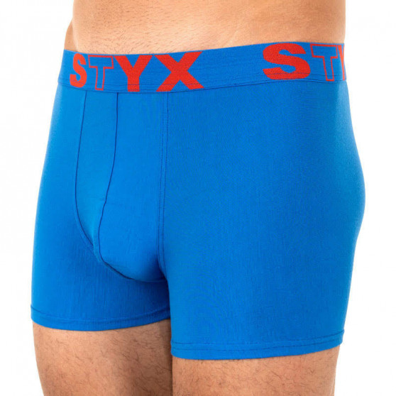 Boxeri bărbați Styx elastic sport albastru supradimensionat (R967)