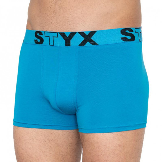 Boxeri bărbați Styx elastic sport supradimensionat albastru deschis (R969)
