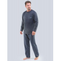 Pijama bărbați Gino gri închis (79103)