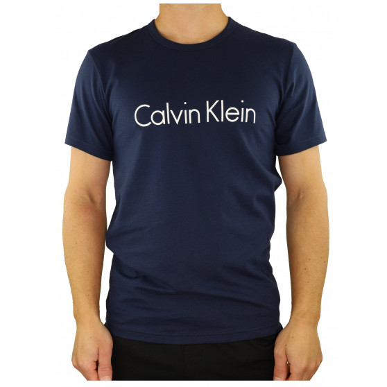 Tricou bărbătesc Calvin Klein albastru închis (NM1129E-8SB)
