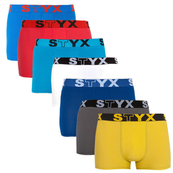 7PACK boxeri bărbați Styx elastic sport multicolor (G967686961636465)