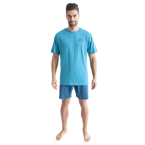 Pijamale pentru bărbați Gino turcoaz (79094)