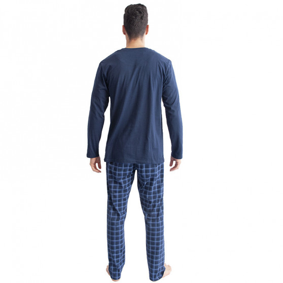 Pijama bărbați Gino albastru închis (79095)