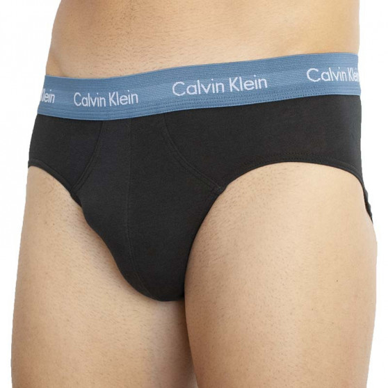 3PACK slipuri bărbați Calvin Klein negre (U2661G-9HC)