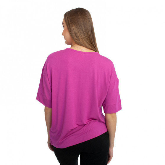 Tricou pentru femei Calvin Klein roz închis (QS6410E-BM6)