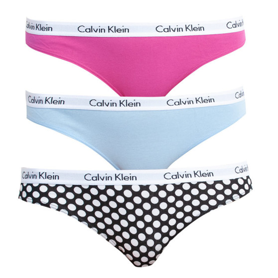 3PACK chiloți damă Calvin Klein multicolori (QD3588E-AK3)