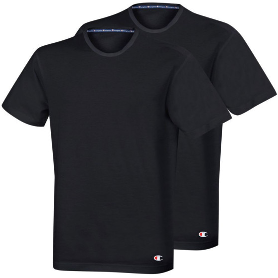2PACK tricou bărbătesc Champion negru (Y09G5-3AM)