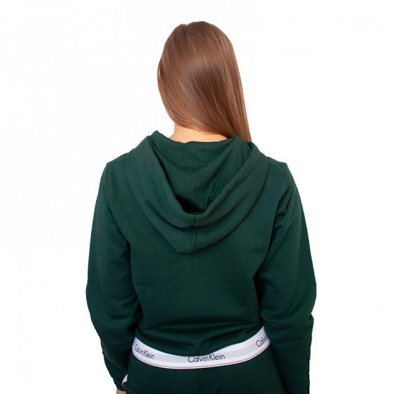 Hanorac pentru femei Calvin Klein verde (QS5667E-CP2)