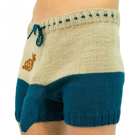 Boxeri largi tricotați manual Infantia (PLET81)