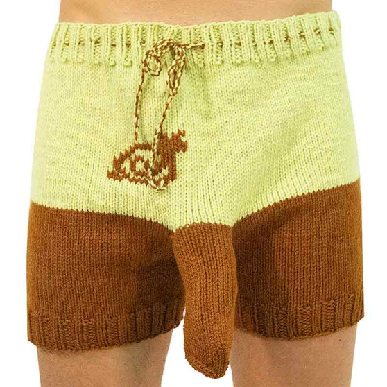 Boxeri largi tricotați manual Infantia (PLET58)