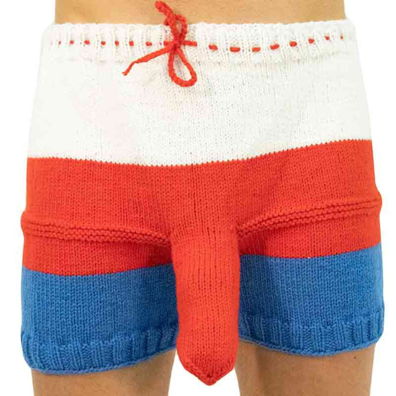 Boxeri largi tricotați manual Infantia (PLET67)
