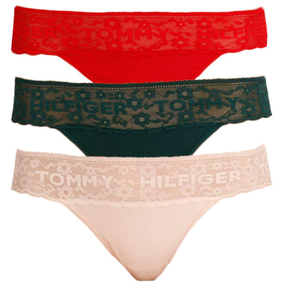 3PACK tanga damă Tommy Hilfiger multicolor (UW0UW02036 0RS)