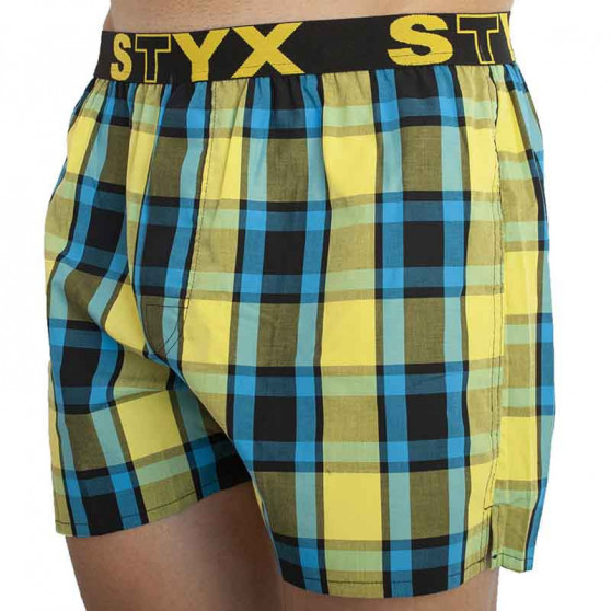 5PACK Boxeri largi bărbați Styx elastic sport multicolor (B82325272930)