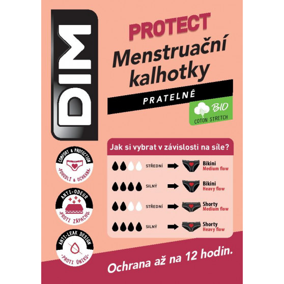 Chiloți damă DIM menstruali negri (D0AY7-0HZ)