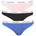 3PACK chiloți damă Calvin Klein multicolori (QD3588E-JMO)