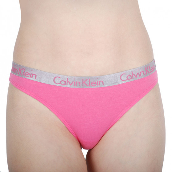 3PACK tanga damă Calvin Klein multicolor (QD3560E-M8C)