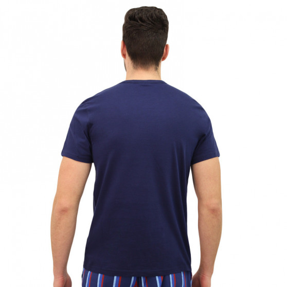 Tricou bărbătesc Calvin Klein albastru închis (NM1129E-DYC)