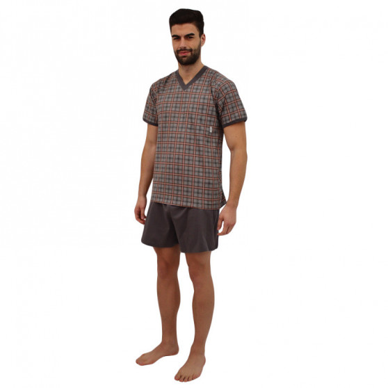 Pijamale pentru bărbați Lonka gri (vzor 97)