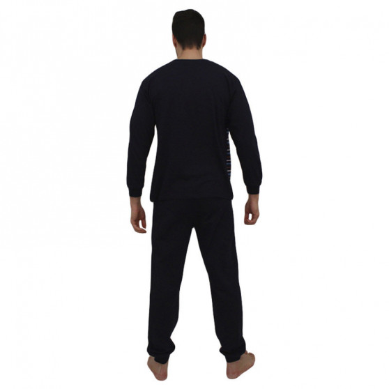 Pijama bărbați Foltýn albastră mărimi mari (FPDN5)