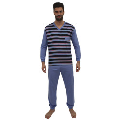 Pijama bărbați Foltýn albastră mărimi mari (FPDN8)