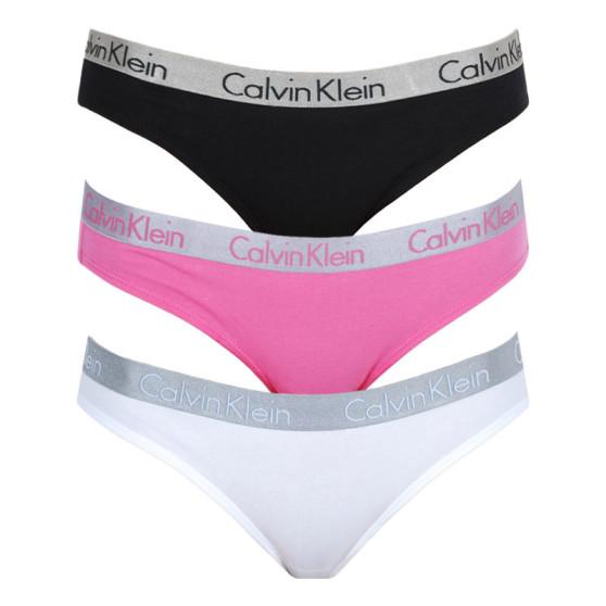 3PACK chiloți damă Calvin Klein multicolori (QD3561E-M8C)