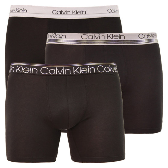 3PACK boxeri bărbați Calvin Klein negri (NB2337A-T6B)