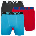 3PACK boxeri funcționali pentru bărbați Styx multicolori (W9606569)