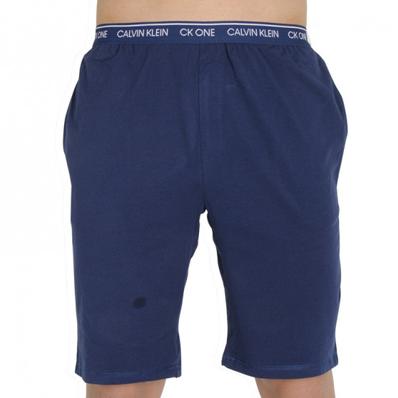 Pantaloni scurți de dormit pentru bărbați CK ONE albastru (NM1795E-C5F)