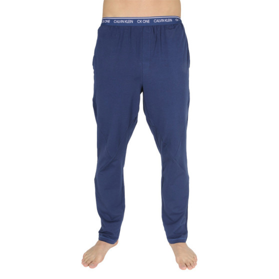 Pantaloni de dormit pentru bărbați CK ONE albastru (NM1796E-C5F)
