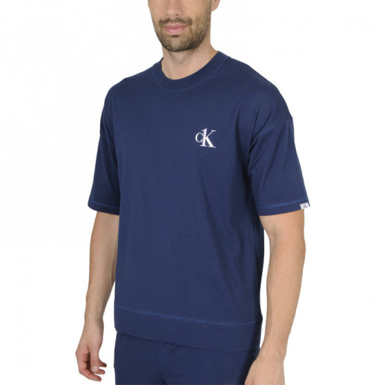 Tricou pentru bărbați CK ONE albastru (NM1793E-C5F)