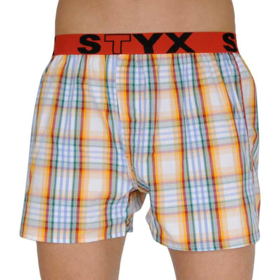 Boxeri lungi bărbați Styx elastic sport multicolor (B105)