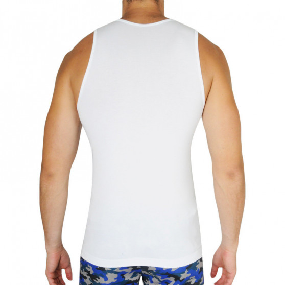 Tricou pentru bărbați Gino bambus alb (58008)