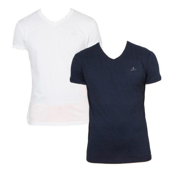 2PACK tricou bărbătesc Gant albastru/alb (901002118-109)