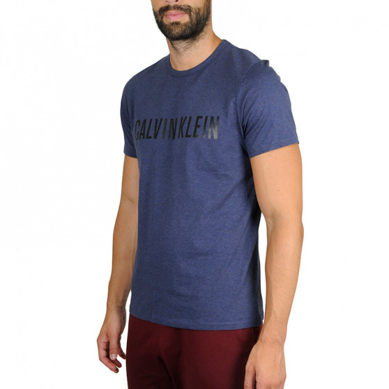 Tricou bărbătesc Calvin Klein albastru închis (NM1959E-DU1)