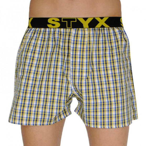 5PACK Boxeri largi bărbați Styx elastic sport multicolor (B10107080913)